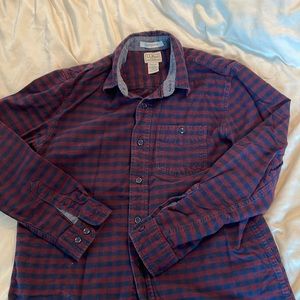 L.L. Bean Slightly Fitted Flannel Button Down, Size M Reg.